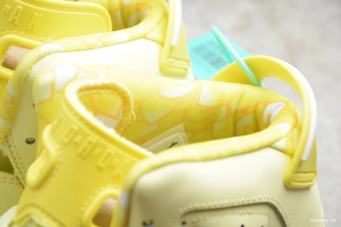 Cheap MAX Air Floral Jordan Yellow Retro 6 543390-800 Dynamic (GS) 0706